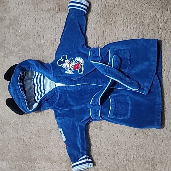 Disney Other - Disney Baby Bathrobe Featuring Mickey Mouse